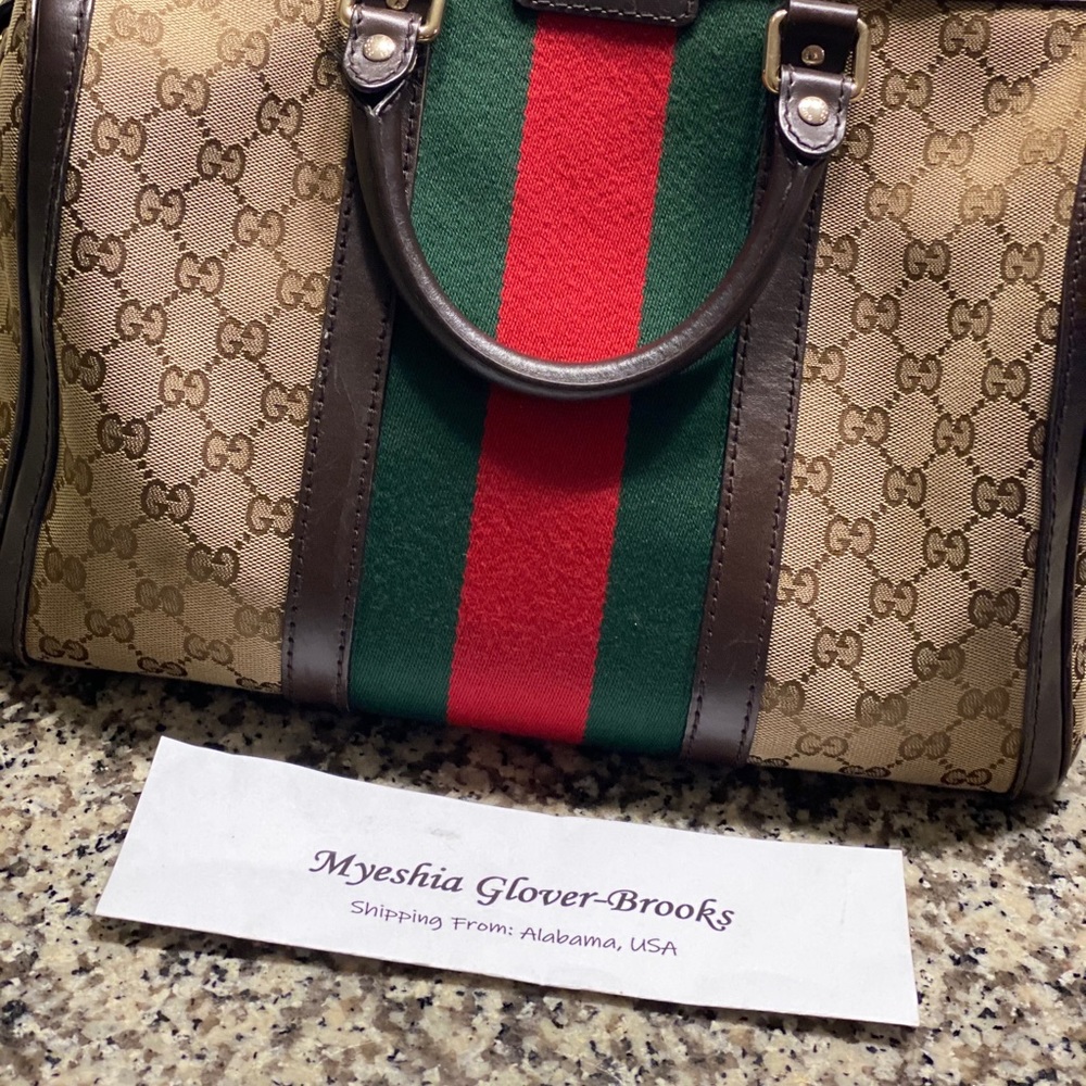 ❤️SOLD❤️ 🤎Monogram Vintage Web Boston Supreme♥️